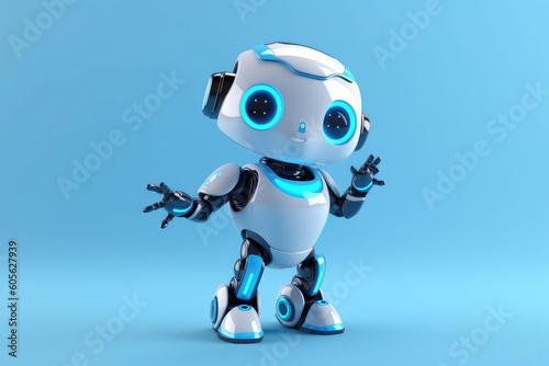 A cute robot character  generative AI