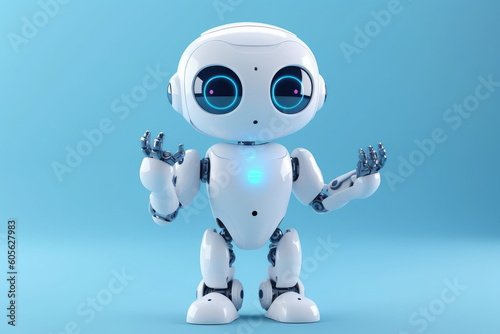 A cute robot character, generative AI