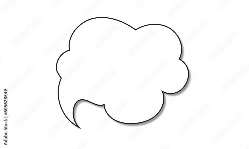 Retro empty comic speech bubbles set with black halftone shadows. Vintage design, pop art style - stock vector. Retro empty comic speech bubbles set with black halftone shadows. Vintage design, pop art style - stock vector.
