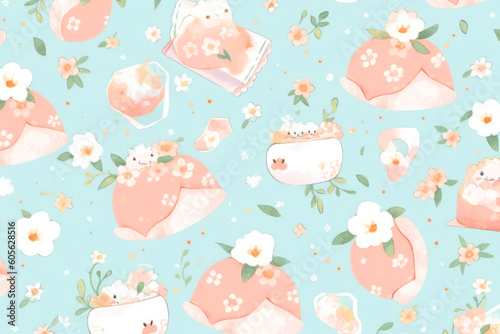 pastel cute tiny things background © lemonmoon