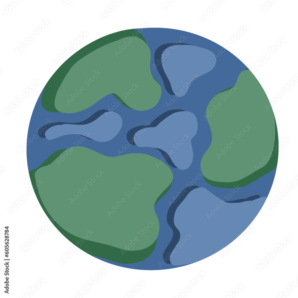 earth globe icon. hand-drawn illustration.  Illustration of energy. Symbol energy collection. energy icon.