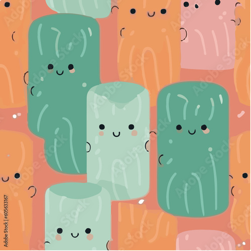 cute simple jelly roll pattern, cartoon, minimal, decorate blankets, carpets, for kids, theme print design
