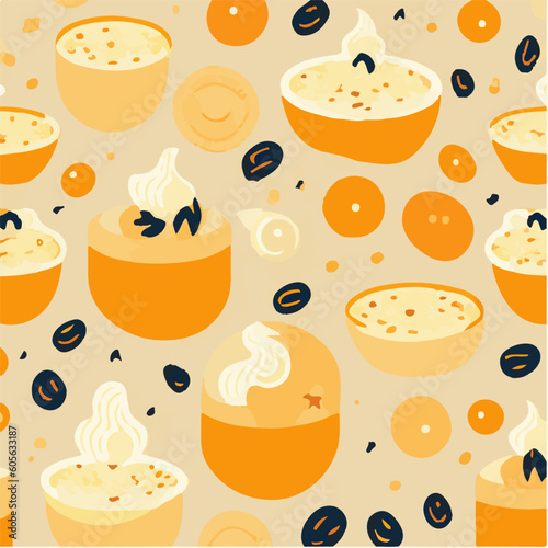 cute simple creme brulee pattern, cartoon, minimal, decorate blankets, carpets, for kids, theme print design
