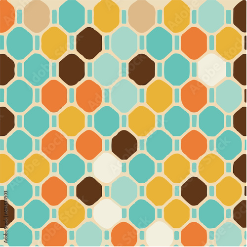 cute simple honeycomb pattern, cartoon, minimal, decorate blankets, carpets, for kids, theme print design 