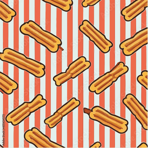 cute simple churro pattern, cartoon, minimal, decorate blankets, carpets, for kids, theme print design
