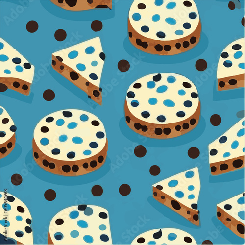cute simple dundee cake pattern, cartoon, minimal, decorate blankets, carpets, for kids, theme print design
