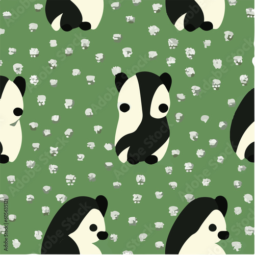 cute simple skunk pattern, cartoon, minimal, decorate blankets, carpets, for kids, theme print design

