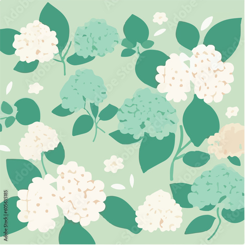 cute simple hydrangea pattern, cartoon, minimal, decorate blankets, carpets, for kids, theme print design
