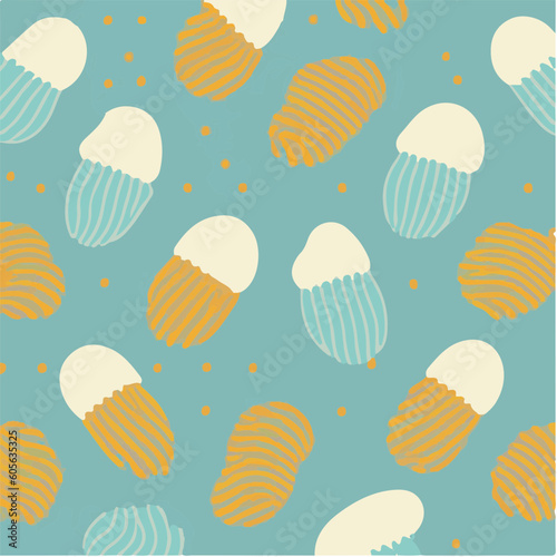 cute simple madeleines pattern, cartoon, minimal, decorate blankets, carpets, for kids, theme print design

