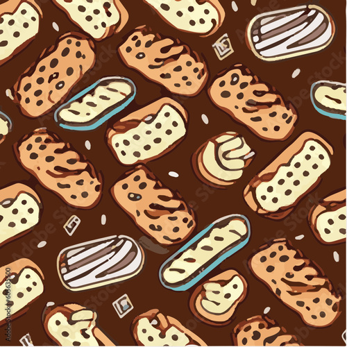 cute simple babka pattern, cartoon, minimal, decorate blankets, carpets, for kids, theme print design
