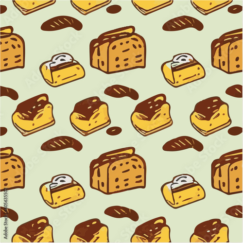 cute simple babka pattern, cartoon, minimal, decorate blankets, carpets, for kids, theme print design

