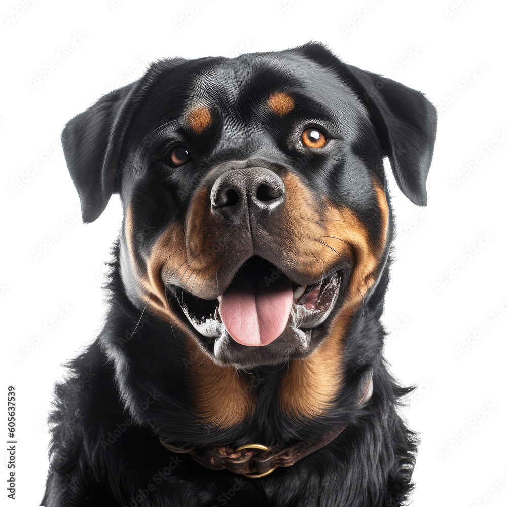rottweiler isolated on transparent background. rottweiler isolated on transparent background.