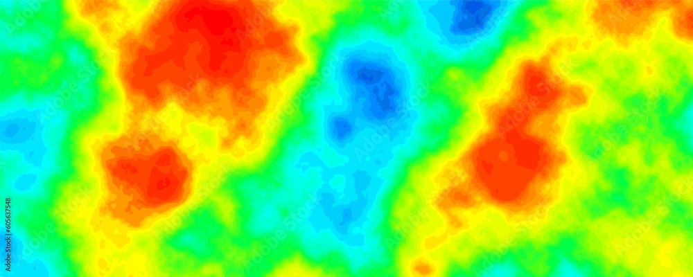 Heat map. Abstract infrared thermographic background. Vector illustration.