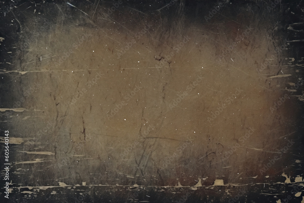 Dusted Old Photo Paper Effect Overlay. Vintage Aging Style, Dusted