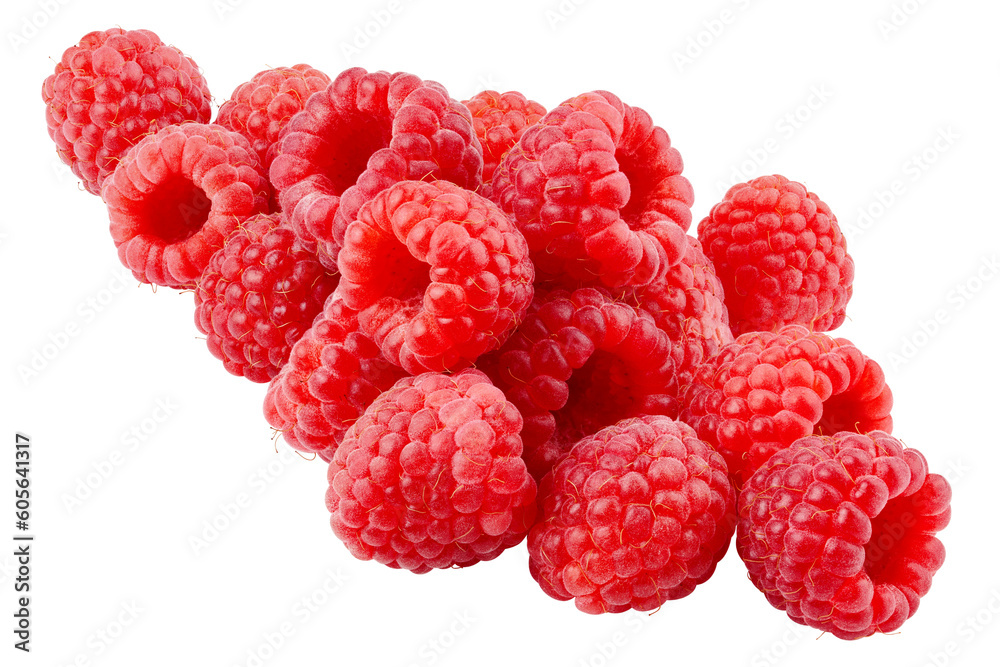 Raspberry isolated on white background, full depth of field Raspberry isolated on white background, full depth of field