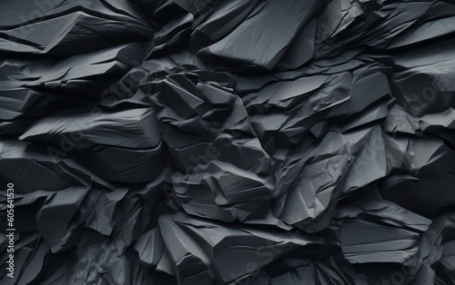 Black Slate Rock Texture, Generative AI