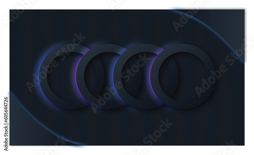 Drak Background New design Round shape in drak wallpaper