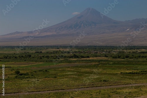 Beautiful mount Ararat on a sunny day