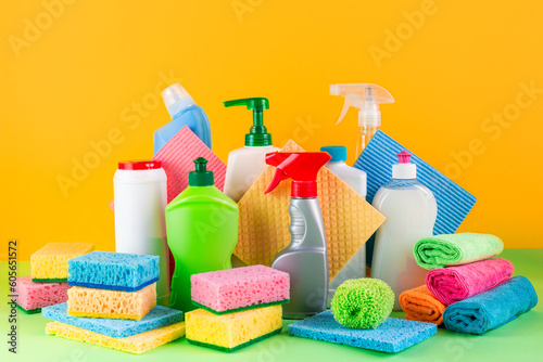 Cleaning products. Cleaning concept. House cleaning