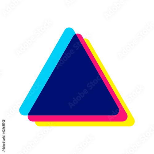 Glitch Geometric Shape