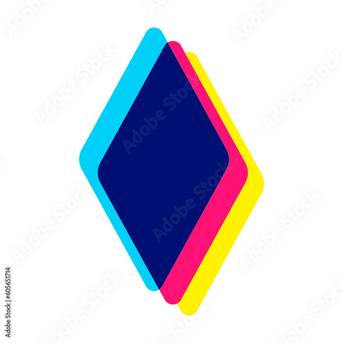 Glitch Geometric Shape