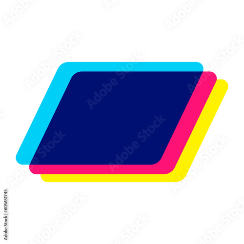 Glitch Geometric Shape