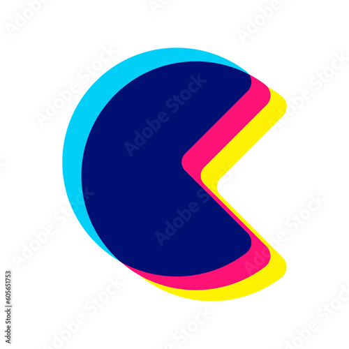 Glitch Geometric Shape