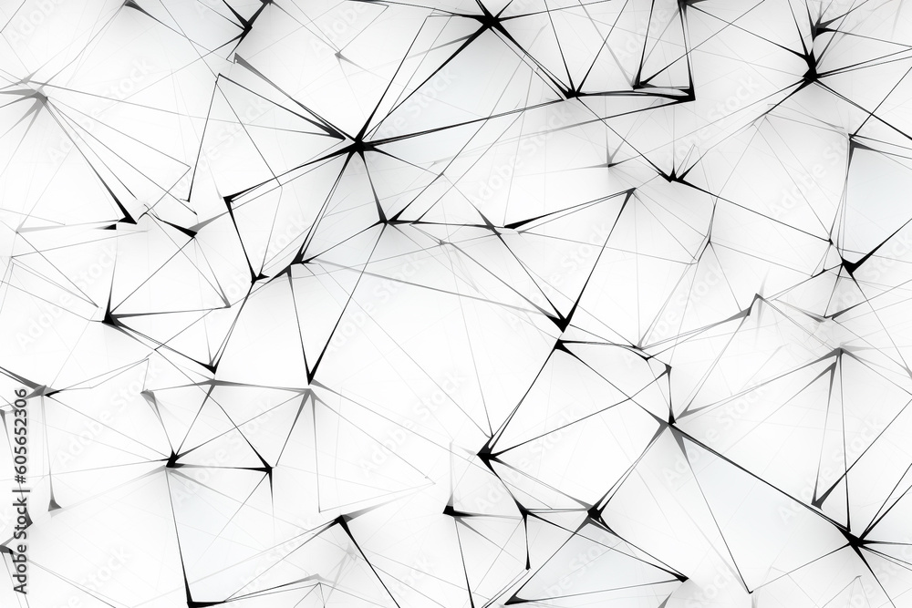 Abstract Artistic background composed of intricate triangulations and delicate black lines on a light backdrop. Ai generated Abstract Artistic background composed of intricate triangulations and delicate black lines on a light backdrop. Ai generated