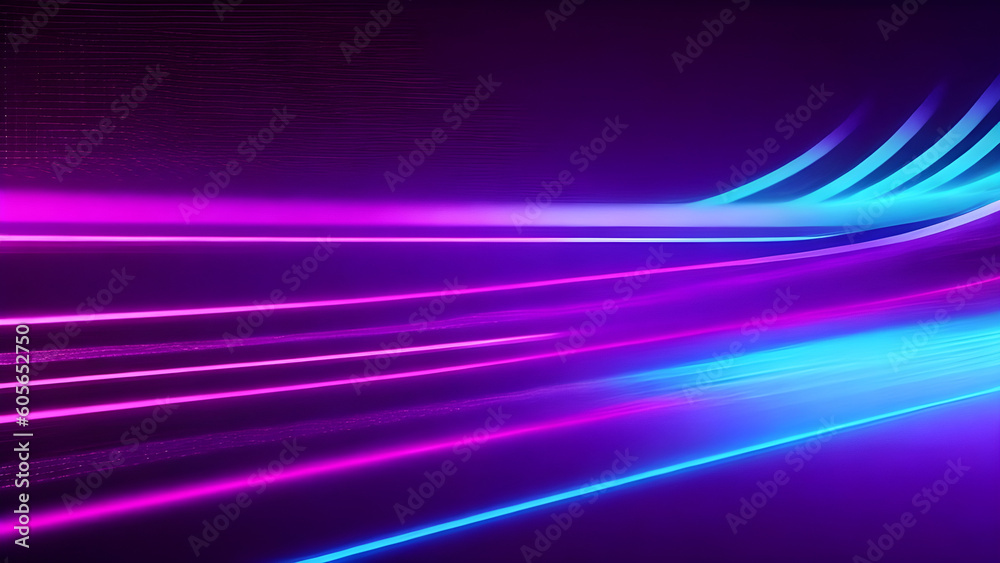abstract futuristic background with pink blue glowing neon moving high speed wave lines and bokeh lights. Data transfer concept Fantastic wallpaper, Ai Generative abstract futuristic background with pink blue glowing neon moving high speed wave lines and bokeh lights. Data transfer concept Fantastic wallpaper, Ai Generative
