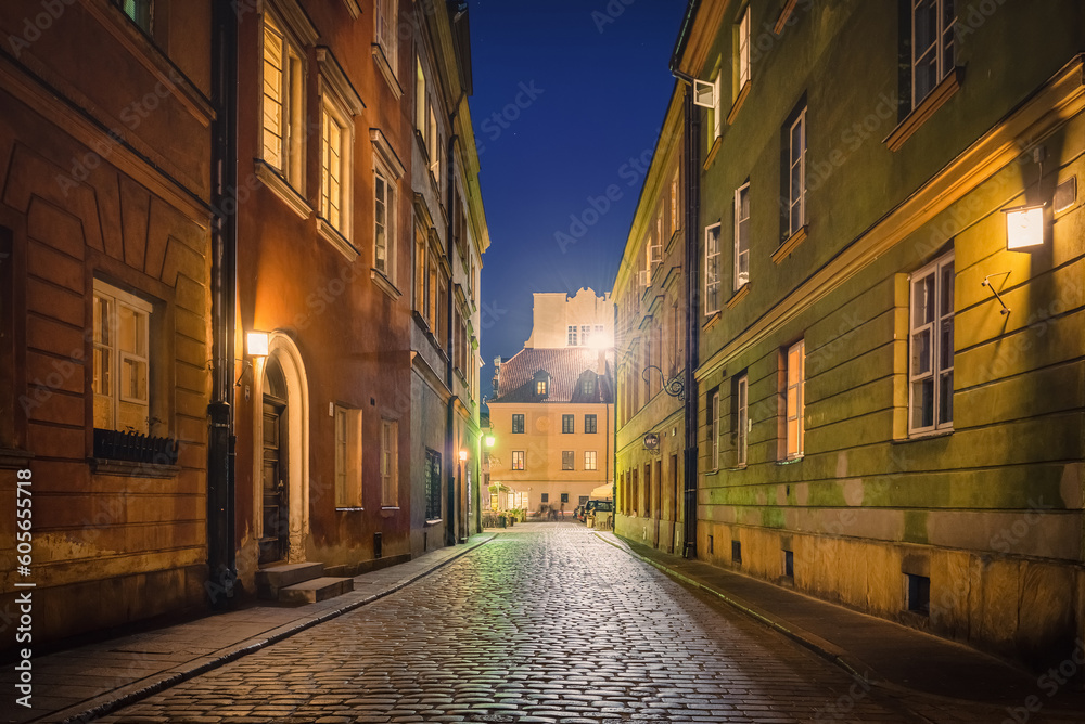 Historical old center of Warsaw