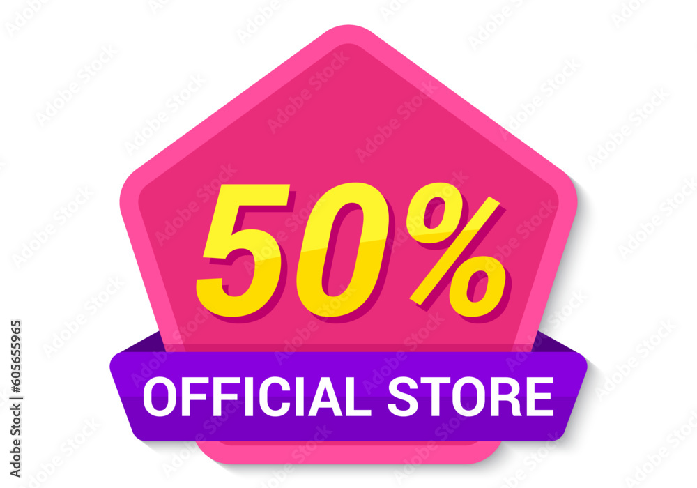 Sale banner template design with text and numbers sign on the white background Sale banner template design with text and numbers sign on the white background