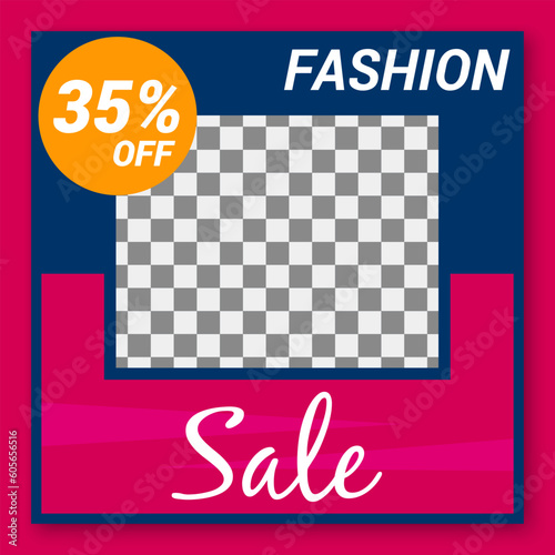 Vector illustration of a sale banner template design