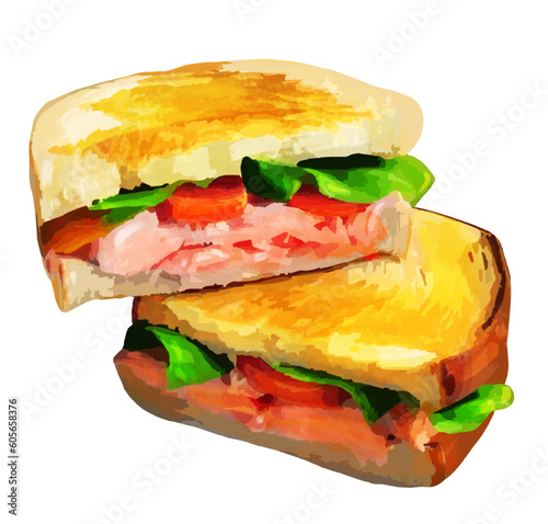 Bread, Toast, Sandwich, Tuna, Salad.