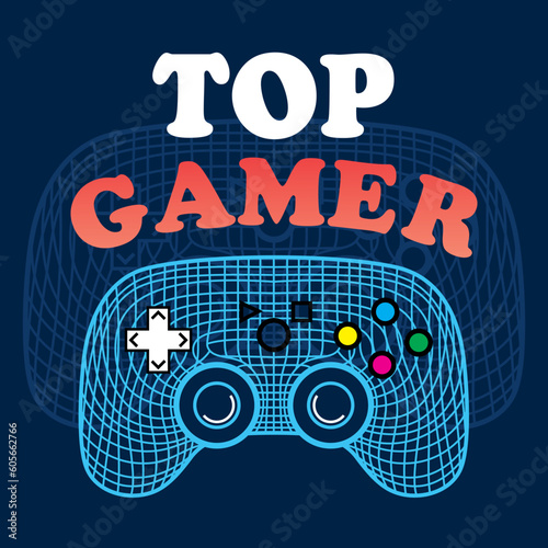Top Gamer Joystick Vector Design