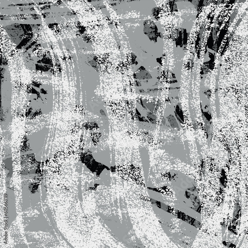 Black and white grunge background. Abstract texture