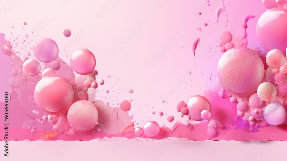 Abstract pink premium background, ai