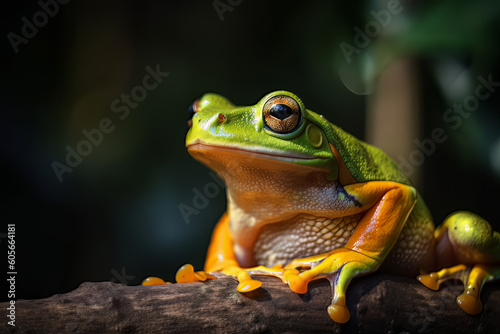 Ai generated illustration of tree frog