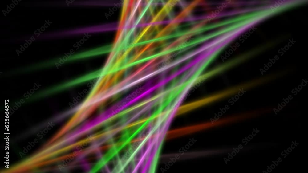 3D abstract of colorful glow lines includes on black background 3D abstract of colorful glow lines includes on black background