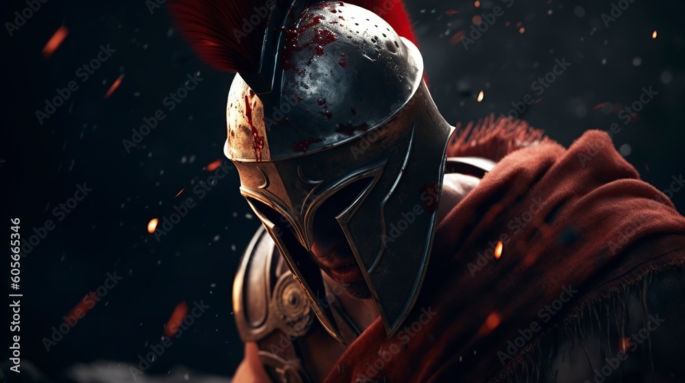 Spartan Warrior S2, Generative AI, Illustration Spartan Warrior S2, Generative AI, Illustration