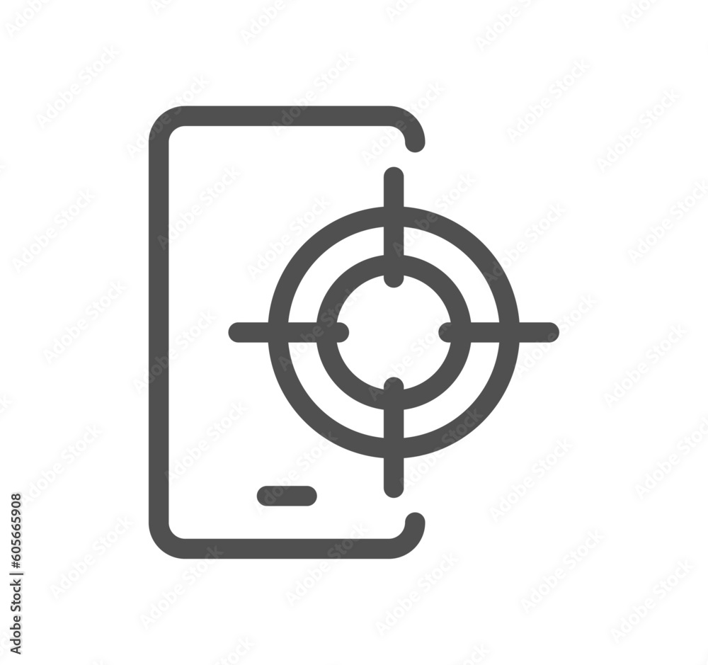 Seo and promotion related icon outline and linear vector.
