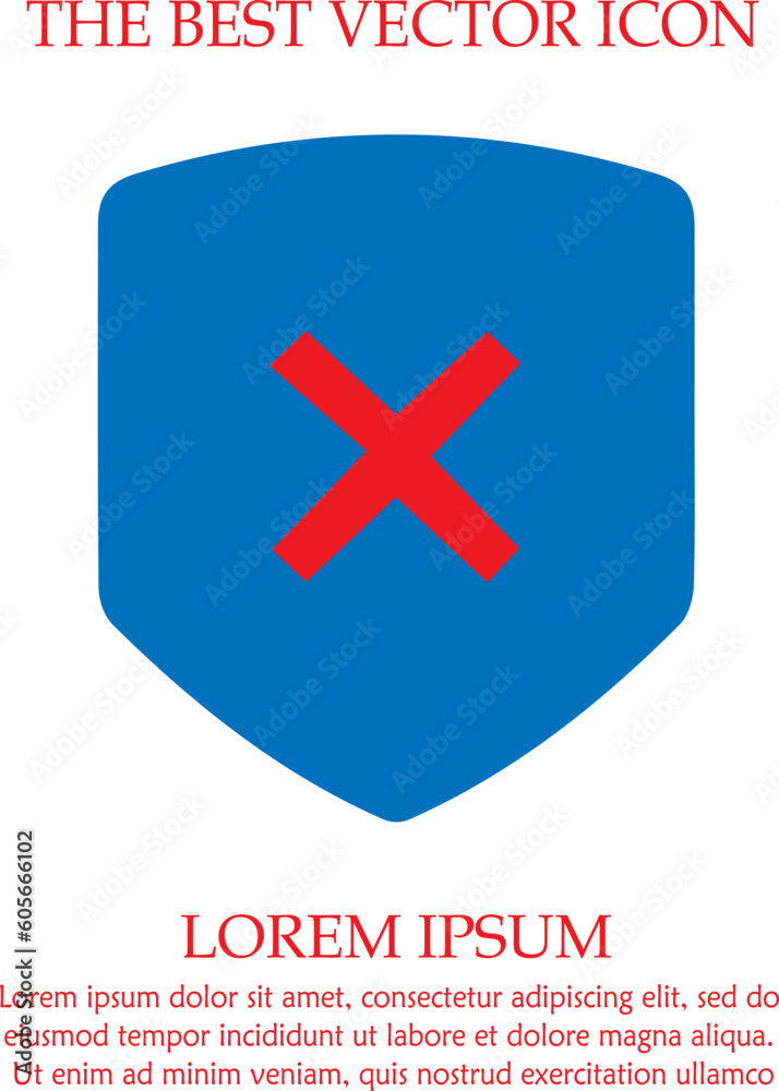 Fototapeta premium X mark vector icon eps 10. Remove symbol. Delete sign