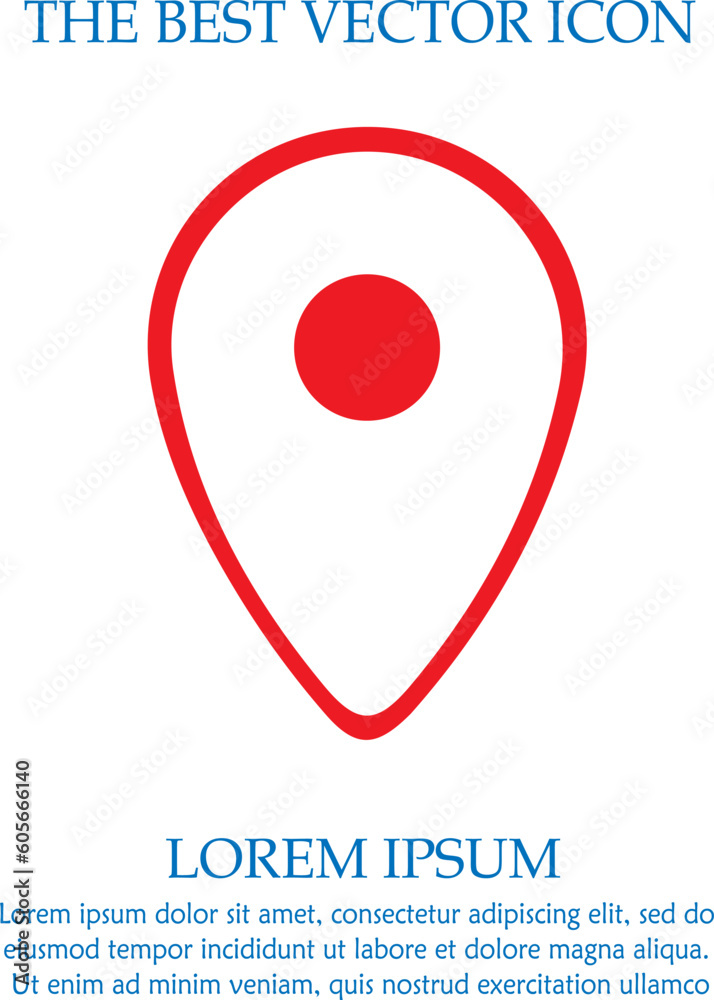 Map pointer vector icon eps 10. Mark symbol. Marker sign. Map pointer vector icon eps 10. Mark symbol. Marker sign.