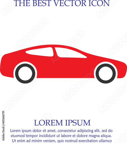 Car icon. Speed symbol. Vector illustration EPS 10