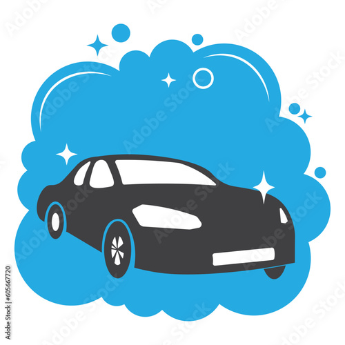 Car wash icon vector illustration symbol