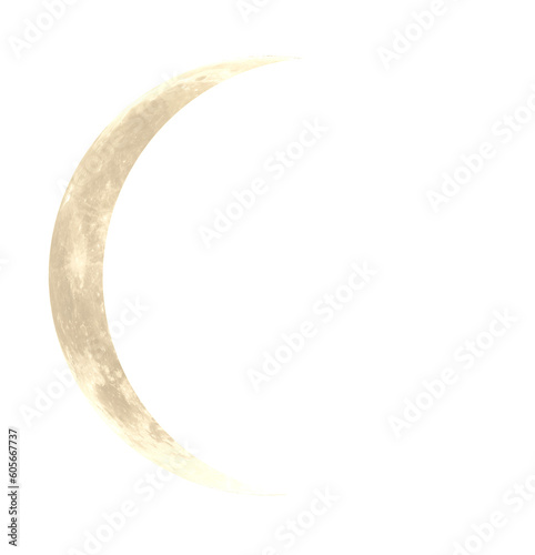 Moon isolated on white background