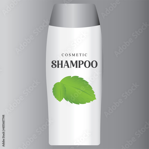 Shampoo, hair care product icon vector illustration symbol