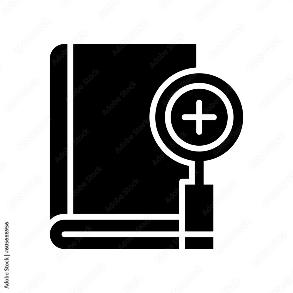 Solid vector icon for investigation which can be used various design projects. Solid vector icon for investigation which can be used various design projects.