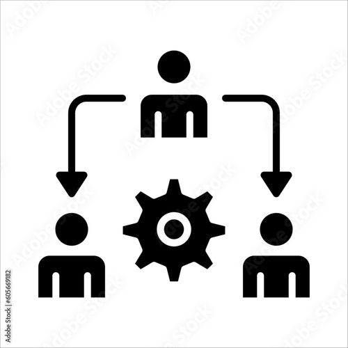 Solid vector icon for offshoring which can be used various design projects.
