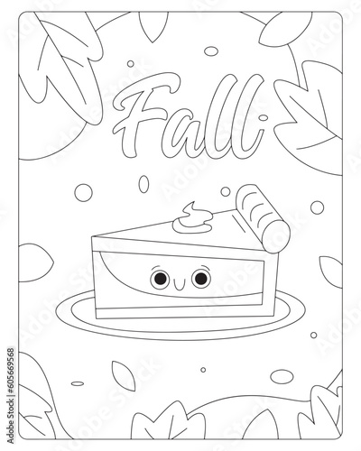 Autumn Coloring Pages for Kids, Autumn Coloring pages, kids Coloring pages, Animals, flower, Nature, black and white Coloring pages.
