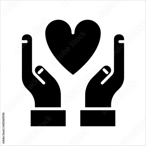 Solid vector icon for love which can be used various design projects.